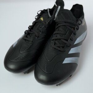 Adidas Predator 24 League FG Core Black Carbon Soccer Cleats IF6347 Size 9.5 Men
